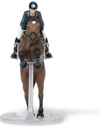 Produktbild von Figurine Papo Cheval de saut d'obstacle et son cavalier