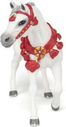 Produktbild von Figurine weißes arabisches Pferd in Paradeuniform Papo