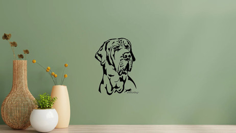 Produktbild von Fila Brasileiro Kopf Wandtattoo Wandbild Wandsticker Wandaufkleber Wanddekoration
