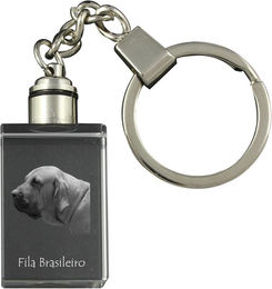 Produktbild von Fila Brasileiro - Kristall-Schlüsselanhänger mit Hundefoto, beleuchteter Schlüsselanhänger, einzigartiges Geschenk der Marke Art-Dog transparent