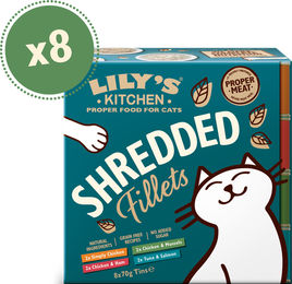 Produktbild von Filetstückchen für Katzen Multipack (8 x 70g) | Lily's Kitchen