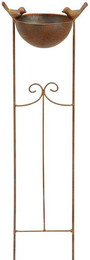 Produktbild von finehomegarden Vogeltränke an Rankgitter 20x13cm H76cm