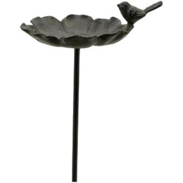 Produktbild von finehomegarden Vogeltränke Futterplatz Metall ArtFerro Ø16cm H106cm Gartenstecker