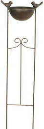 Produktbild von finehomegarden Vogeltränke und Futterstelle Metall Gartenstecker