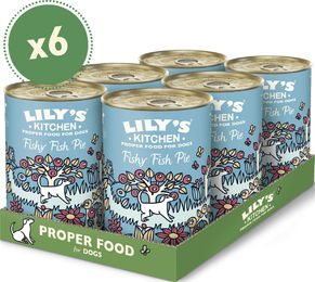 Produktbild von Fischpastete mit Truthahn, Lachs und Kartoffeln (6 x 400g) | Lily's Kitchen