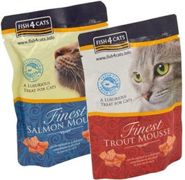 Fish4Cats Finest Mousse Katzenfutter - Frischebeutel - Salmon - 6 x 100 g – Bild 1 von 5