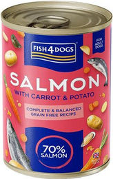 Fish4Dogs Finest Complete Wetfood - Lachs mit Karotte und Kartoffel - 6 x 395 g – Bild 1 von 2