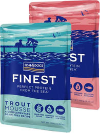 Fish4Dogs Finest Mousse Hundefutter - Frischebeutel - Lachs - 6 x 100 g – Bild 1 von 5