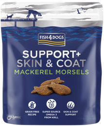 Produktbild von Fish4Dogs Support+ Haut & Fell - Makrelenhäppchen 225 g