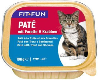 Produktbild von FIT+FUN Adult Paté Forelle und Krabben 16x100 g
