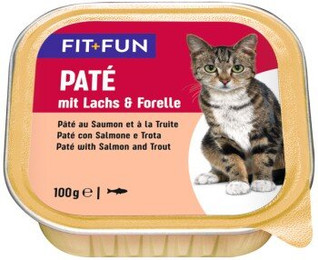 Produktbild von FIT+FUN Adult Paté Lachs und Forelle 32x100 g