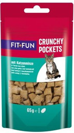 Produktbild von FIT+FUN Crunchy Pockets Katzenminze 7x65 g