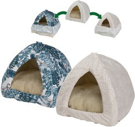 Produktbild von FIT+FUN Ersatzbezüge für Katzenhöhle blau/beige