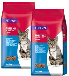 Produktbild von FIT+FUN Finest-Mix Forelle, Lachs und Garnele - 2 x 5 kg