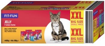 Produktbild von FIT+FUN Jelly Katzenfutter Multipack - 44 x 100 g