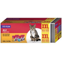 Produktbild von FIT+FUN Jelly Katzenfutter Multipack - 44 x 100 g