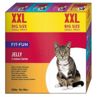 Produktbild von FIT+FUN Jelly Multipack 4 Sorten für Katzen - 92 x 100 g