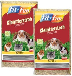 Produktbild von FIT+FUN Kleintierstroh - 2 x 4 kg