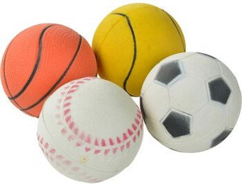 Produktbild von FIT+FUN Moosgummiball 4er Set