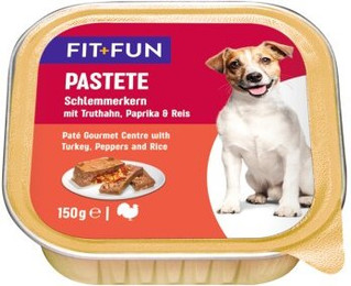 Produktbild von FIT+FUN Pastete mit Truthahn und Paprika - 44 x 150 g