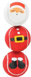 Produktbild von FIT+FUN Spielzeug Xmas Tennisball Set Santa 3 Stück