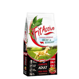 Produktbild von FitActive Pure Hypoallergenic Rind & Hagebutte - 2 x 12 kg
