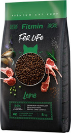 Produktbild von Fitmin Cat For Life Adult mit Lamm - 2 x 8 kg