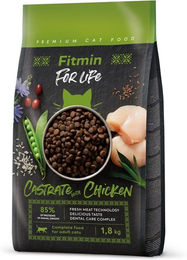 Produktbild von FITMIN Cat For Life Castrate Chicken 1,8 kg für eine kastrierte Katze mit Huhn