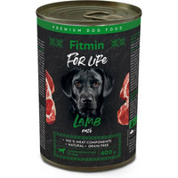 Produktbild von Fitmin Dog For Life Lamm Nassfutter für Hunde - 12 x 400 g