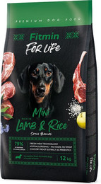 Produktbild von Fitmin Dog For Life Lamm & Reis Mini - 2 x 12 kg
