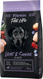 Produktbild von Fitmin Dog for Life Light & Senior - 2 x 12 kg
