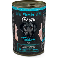 Produktbild von Fitmin Dog For Life Truthahn Nassfutter - 6 x 400 g