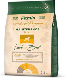 Produktbild von FITMIN Dog Nutritional Programme Mini Maintenance Lamm & Rind - 2,5 kg