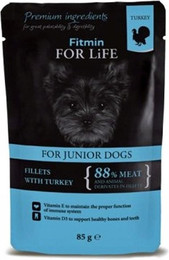 Produktbild von FITMIN Dog pouch Puppy Turkey in gravy 85g