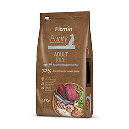 Produktbild von Fitmin Dog Purity Rice Adult Fish & Venison - 12 kg