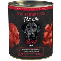 Produktbild von FITMIN For Life Beef Pate 800g Rindermousse für Hunde