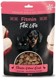 Produktbild von FITMIN For Life Freeze dried duck 30 g liofilizowany przysmak z kaczki dla psów i kotów