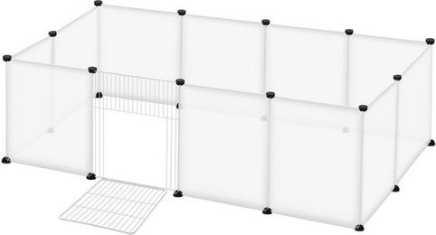 Produktbild von FIVMEN Freigehege Freilaufgehege aus Kunststoff Kleintierauslauf Innengehege, DIY Kleintierauslauf für Kleintiere, Meerschweinchen, Hamster