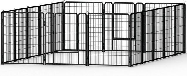 Produktbild von FIVMEN Freigehege Freilaufgehege Welpenauslauf faltbares Tierlaufstall mit Tür, Automatische Verriegelung für Hunde, Kaninchen, Kleintiere