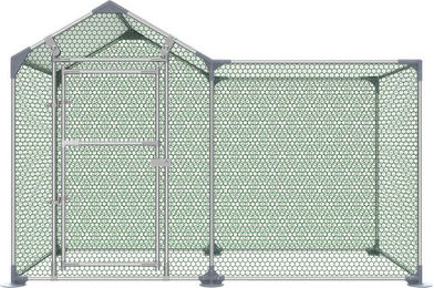 Produktbild von FIVMEN Hühnerstall Freilaufgehege Hühnerstall Außengehege mit Schloss Kleintierstall, Hühnerhaus für Haustierkäfig Vogelkäfig Kleintiere