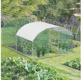 FIVMEN Hühnerstall Freilaufgehege Käfige Kleintierstall Verzinkter Stahl mit PE Dach, Hühnerkäfig Geflügelstall Voliere mit Schloss Kuppeldach Geflügelstall – Bild 1 von 5