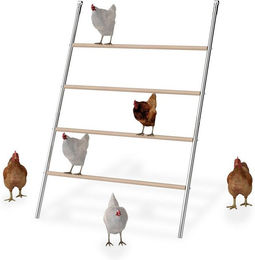 FIVMEN Hühnerstall Hühnerleiter 4 Ebenen Große Sitzstange für Hühner, 140x105cm – Bild 1 von 5