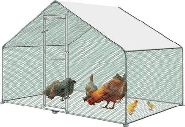 Produktbild von FIVMEN Hühnerstall Hühnerstall Freilaufgehege mit Schloss Kleintierstall Freigehege, Hühnerhaus Dach Geflügelstall für Hühnerkäfig Vogelkäfig Kleintiere