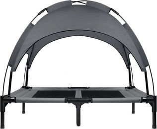 FIVMEN Hundebett Erhöhtes Haustierbett mit Dach für Außen und Innen, Grau, 3 Grössen: M/L/XL – Bild 1 von 5