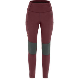Produktbild von Fjällräven Damen Leggings Abisko Värm Trekking Tights Rot/Grau