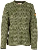 Produktbild von Fjällräven Damen Pullover Snow Round Neck Sweater W deep forest, Gr. XS