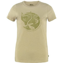 Fjällräven Damen T-Shirt Arctic Fox Print Sand Stein XS – Bild 1 von 2