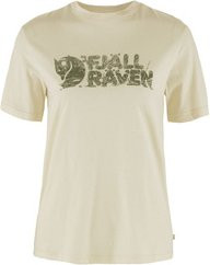 Produktbild von Fjällräven Damen T-Shirt Lush Logo W chalk white