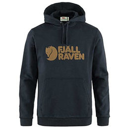 Fjällräven Herren Logo Hoodie Dark Navy – Bild 1 von 2