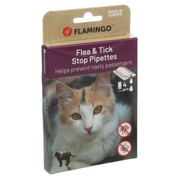 Produktbild von Flamingo Anti-Parasit Tropfen Batali Floh & Zecken-Stop Pipette - 4 x 1,5 ml